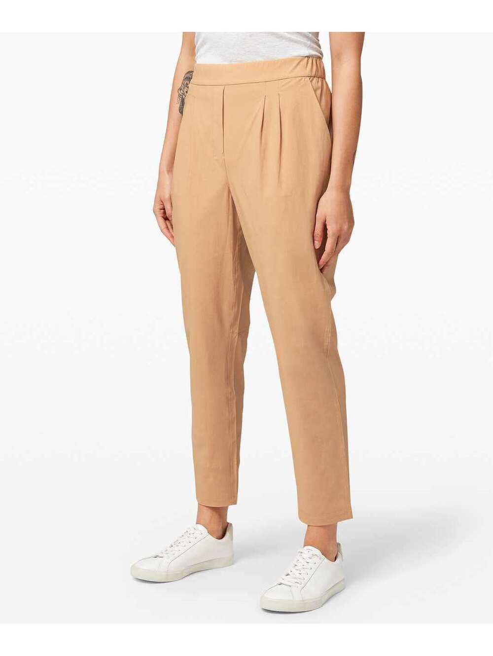 Lululemon Your True Trouser High Rise Pant Womens 8 Beech Wood Tan Stretch
